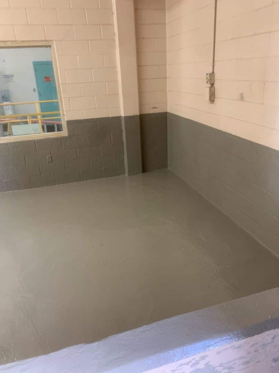 wastewater treatment plant concrete floor renovation connecticut savy and sons lining pro6