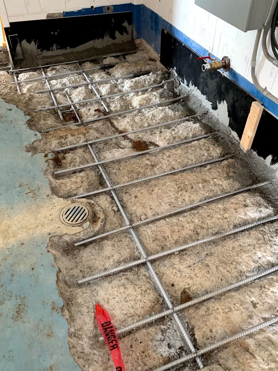 wastewater treatment plant concrete floor renovation connecticut savy and sons lining pro6